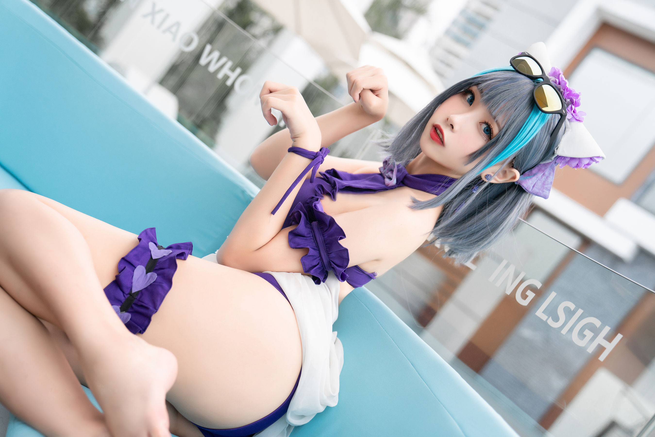 [COS福利]微博妹子Momoko葵葵–柴郡水着插图7